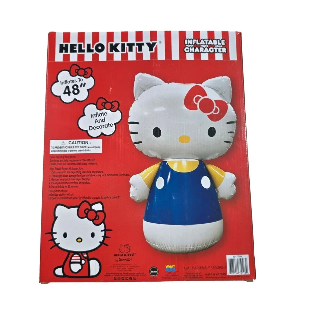 HELLO KITTY Inflatable 48 Inch Character Yard Decor Party Balloon Sanrio